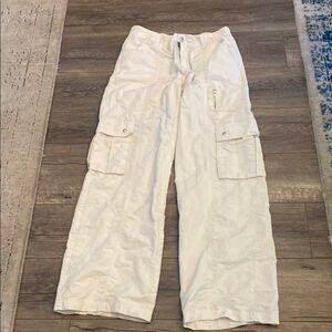Women’s White Cargo Pants